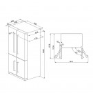 Frigorifico 4 puertas Smeg